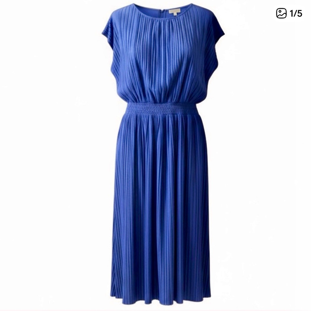Rare Prologue Target Plissé Midi dress size S beautiful blue!